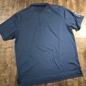 PETER MILLAR Polo Shirt Mens XL Navy Blue Excellent YMCA Golf Marathon Logo